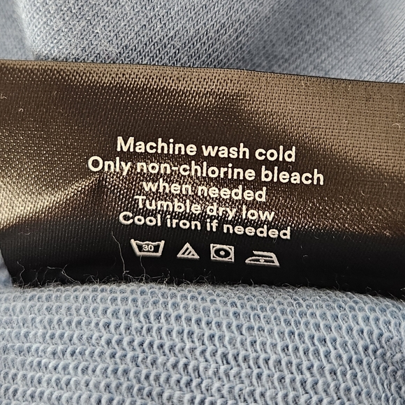 Summersalt Softest French Terry Colorblock Sweatshirt Blue Cream Small - Picture 8 of 10